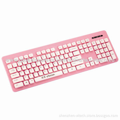 2014 Hot-selling Washable Wired Keyboard, USB Port, Supports Several Languages